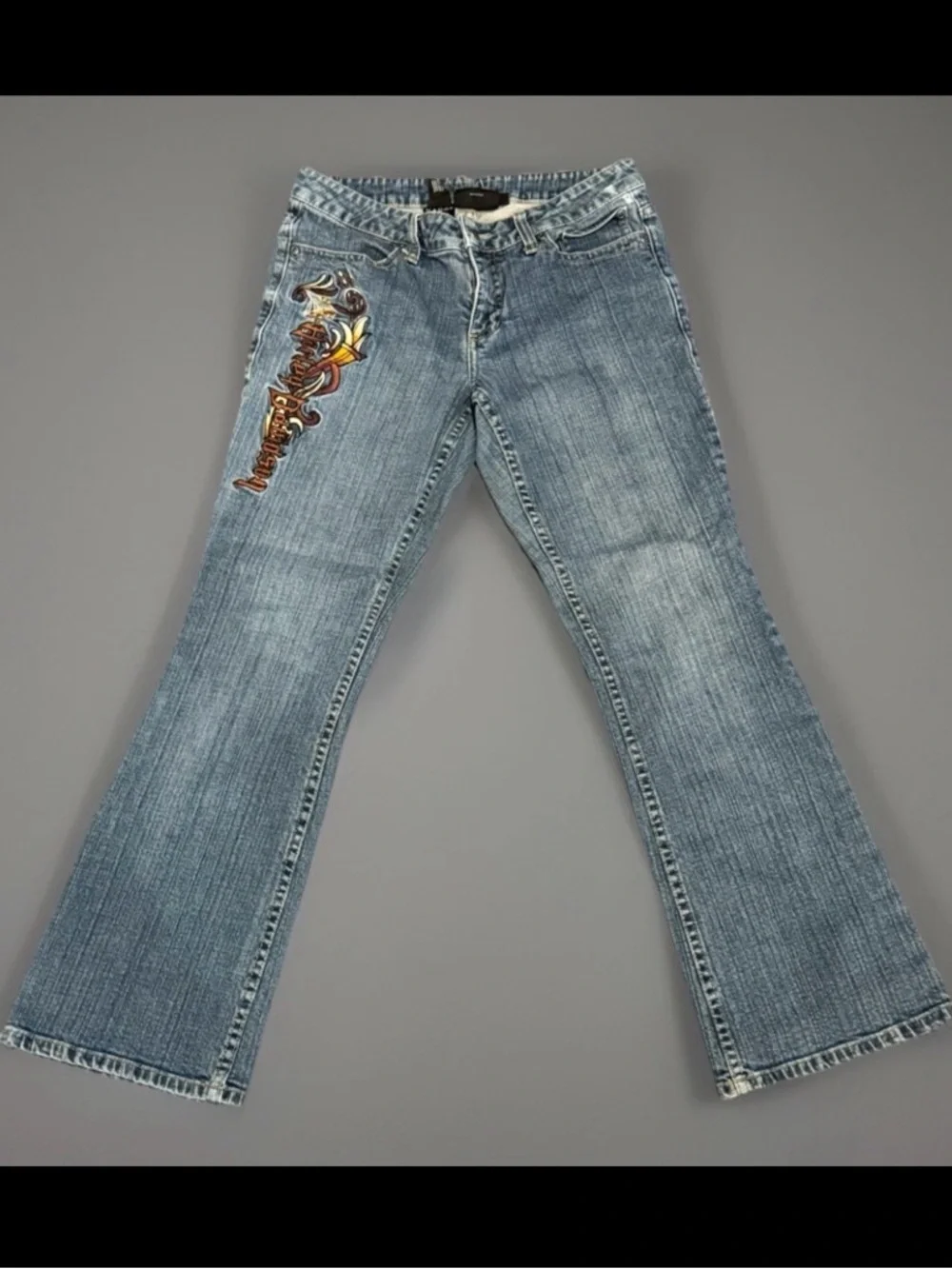 Vintage Harley-Davidson Jeans Womens 6 Petite Y2K Embroidered
